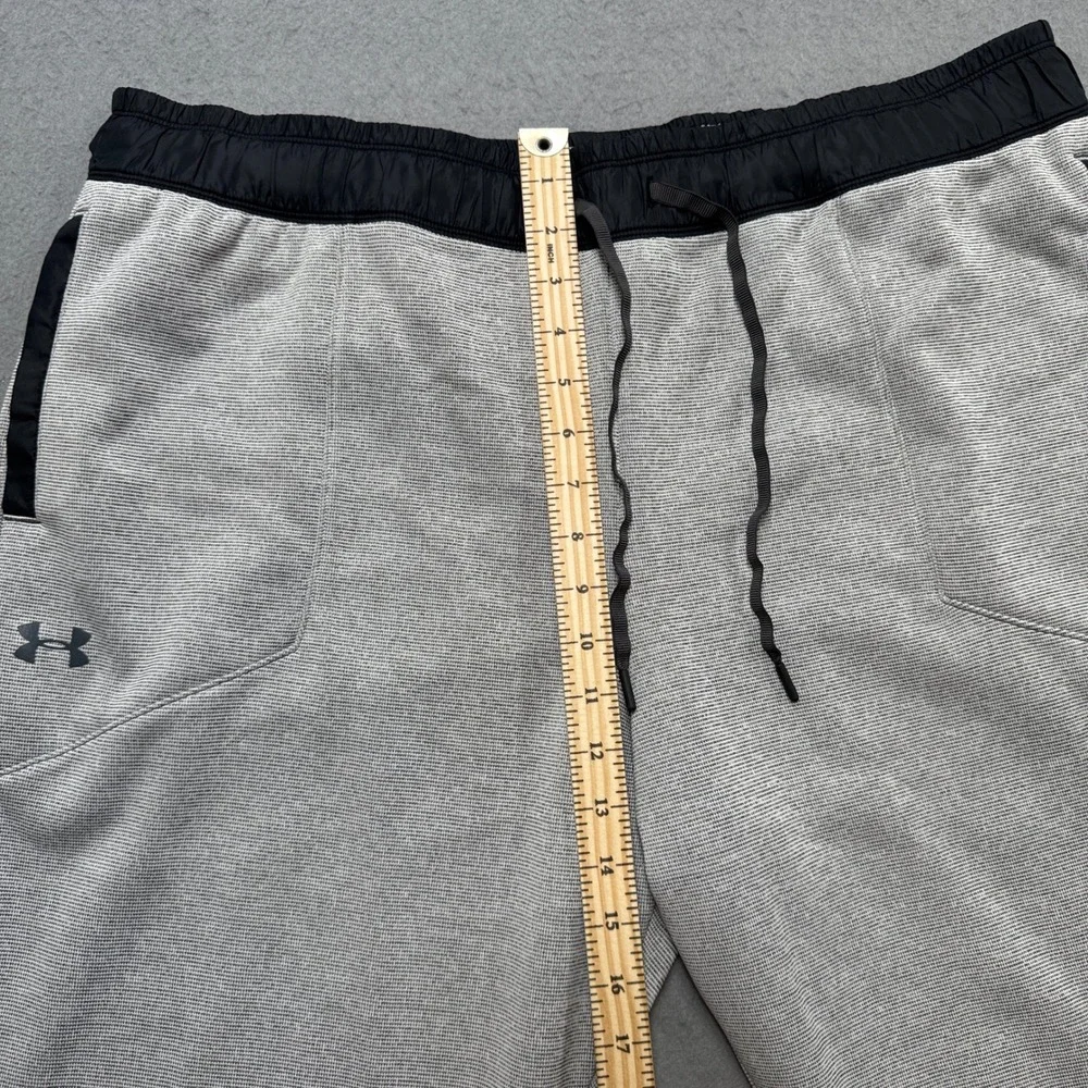 Under Armour Sweatpants Men's 2XL Gray ColdGear Loose Fleece Joggers Activewear - Picture 5 of 8